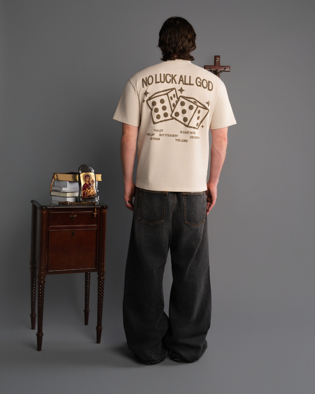 NO LUCK ALL GOD Tee