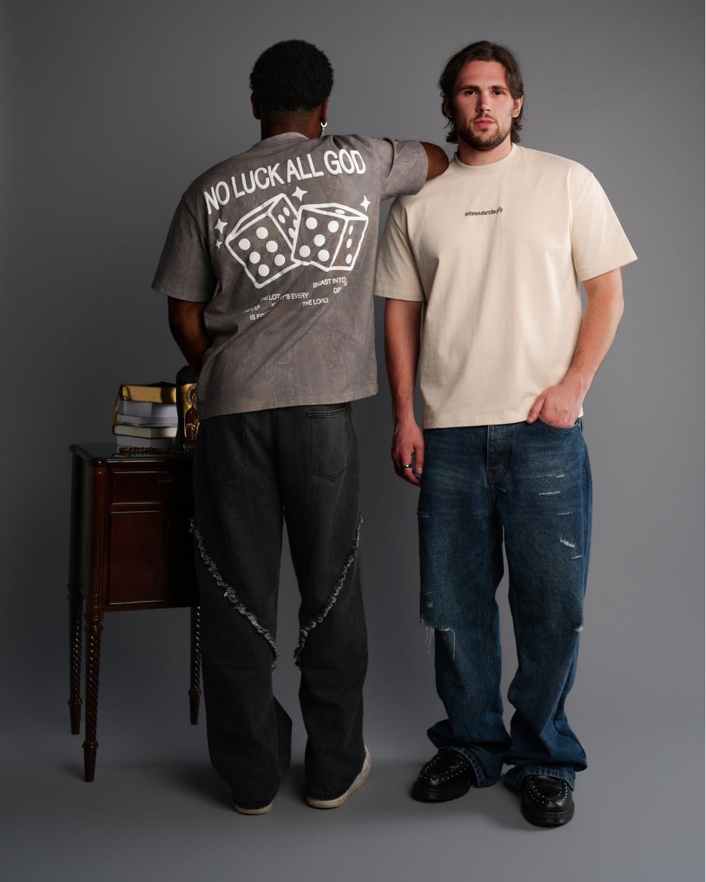 NO LUCK ALL GOD Tee